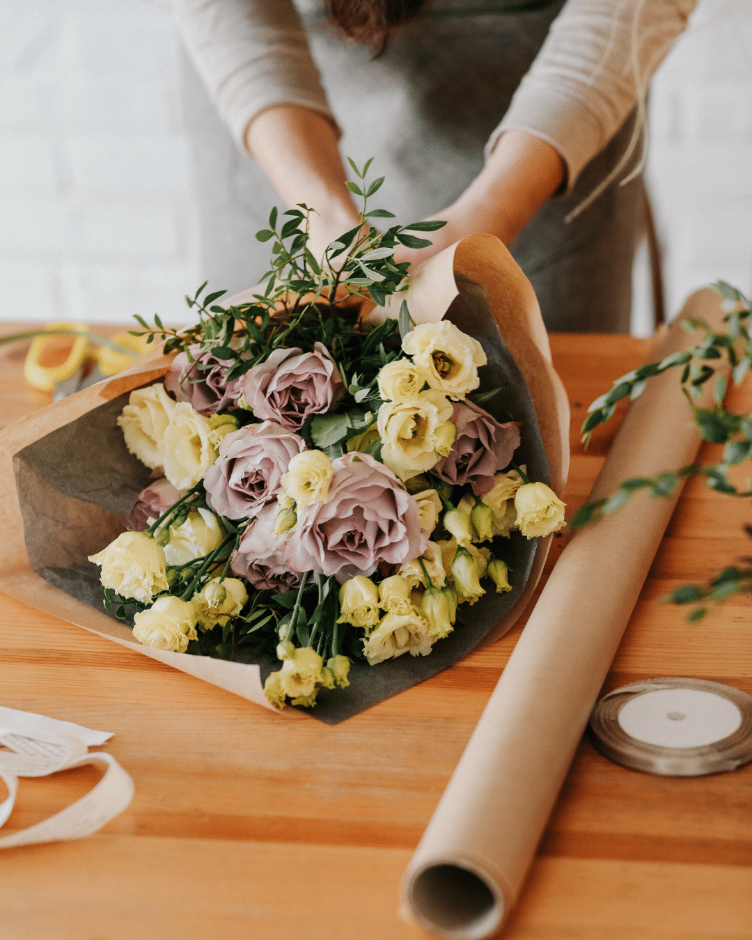 Example of Sisu Flower's seasonal florist-selected bouquet style